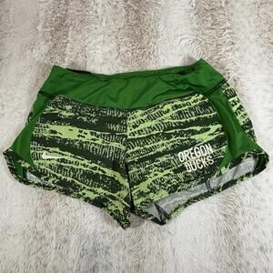 Nike Dri-FIT Oregon Ducks Women’s Athletic Shorts Green NCAA Size Small